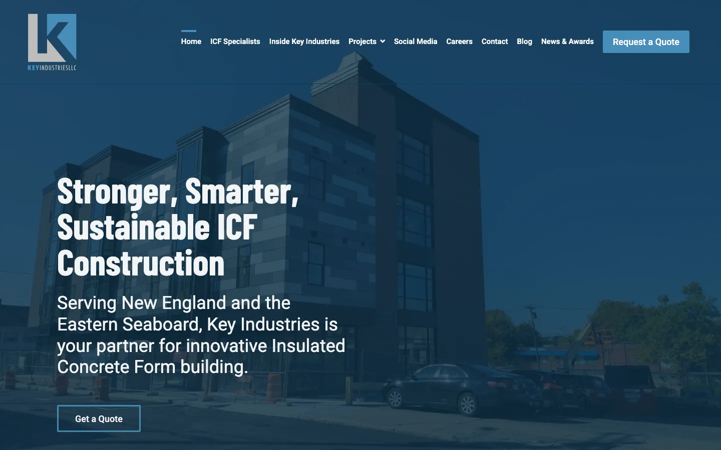 Key Industries website homepage
